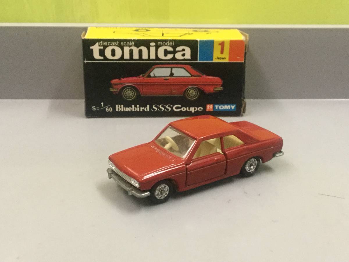 トミカ黒箱ニッサンブルーバードSSSクーペ1E 日本製-日本代購代Bid第