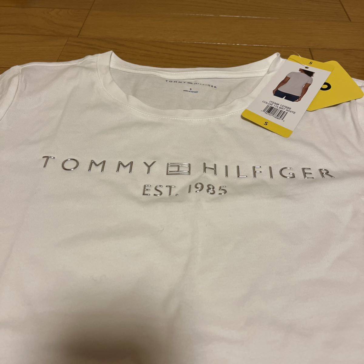 TOMMY トミーヒルフィガー TシャツレディースSサイズ ホワイト　コストコ_画像2