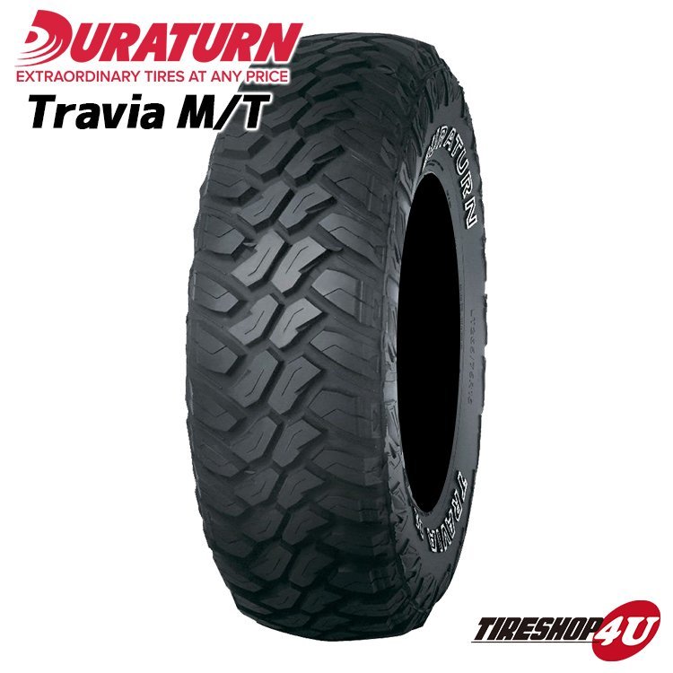 2023年製 DURATURN TRAVIA M/T 33x12.50R20 33x12.50-20 114Q 10PR LT デュラターン ブラックサイドウォール 4本送料税込73,999円～_画像1