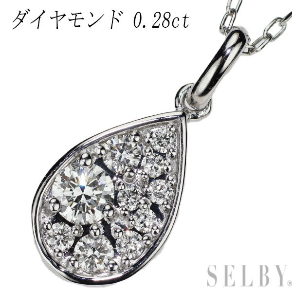 ペンダント プラチナ900 プラチナ850 ダイヤモンド 0.28ct 0.03ct