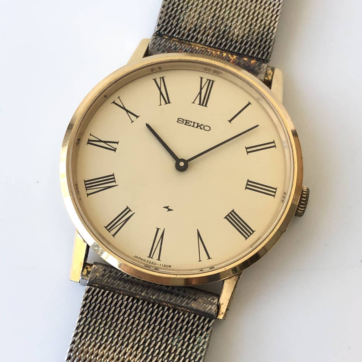 神100-370☆ 稼動品 セイコー SEIKO シャリオ 2220-0430 手巻き 腕時計