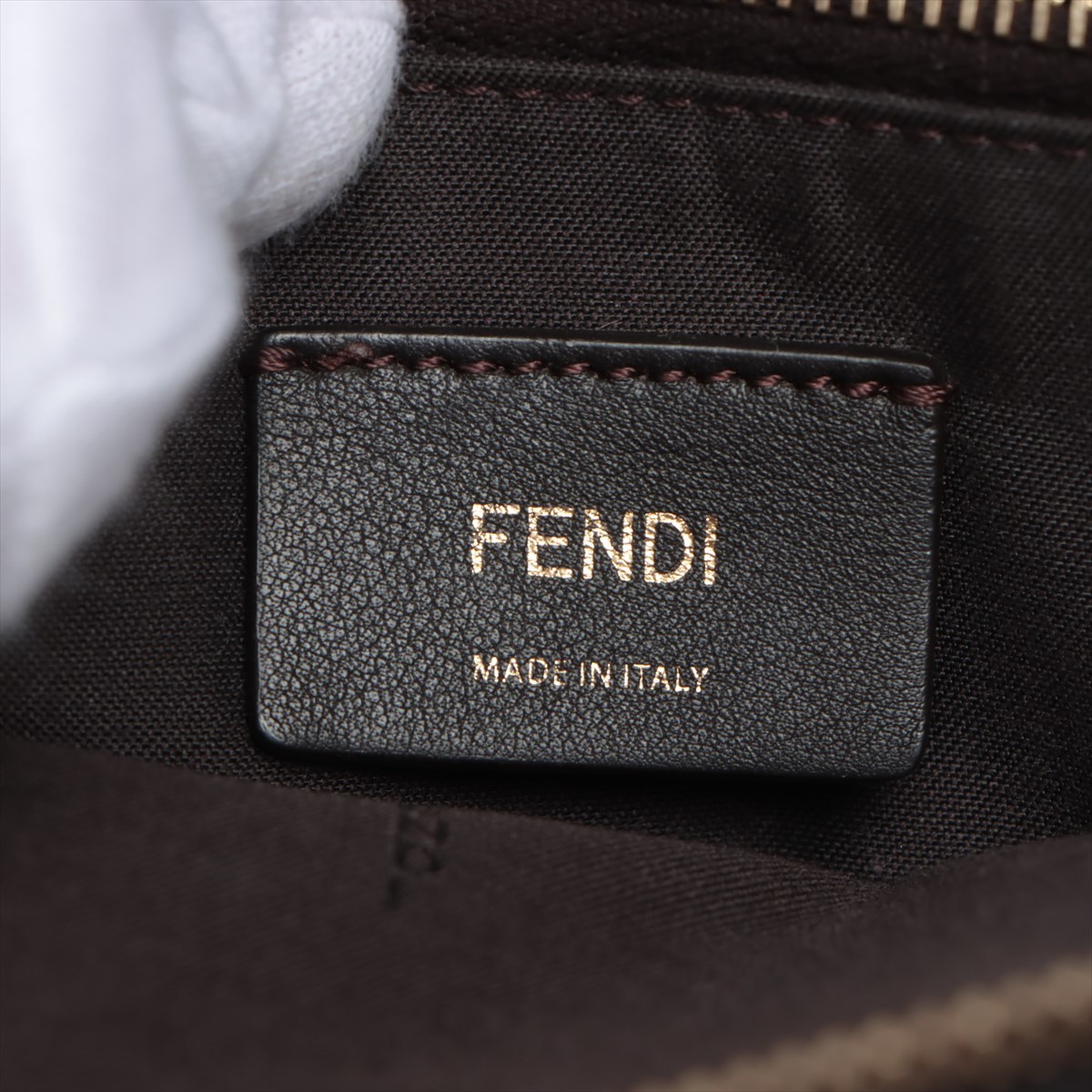 中古品○フェンディ FENDI バイザウェイ レザー×パイソン 2wayバッグ