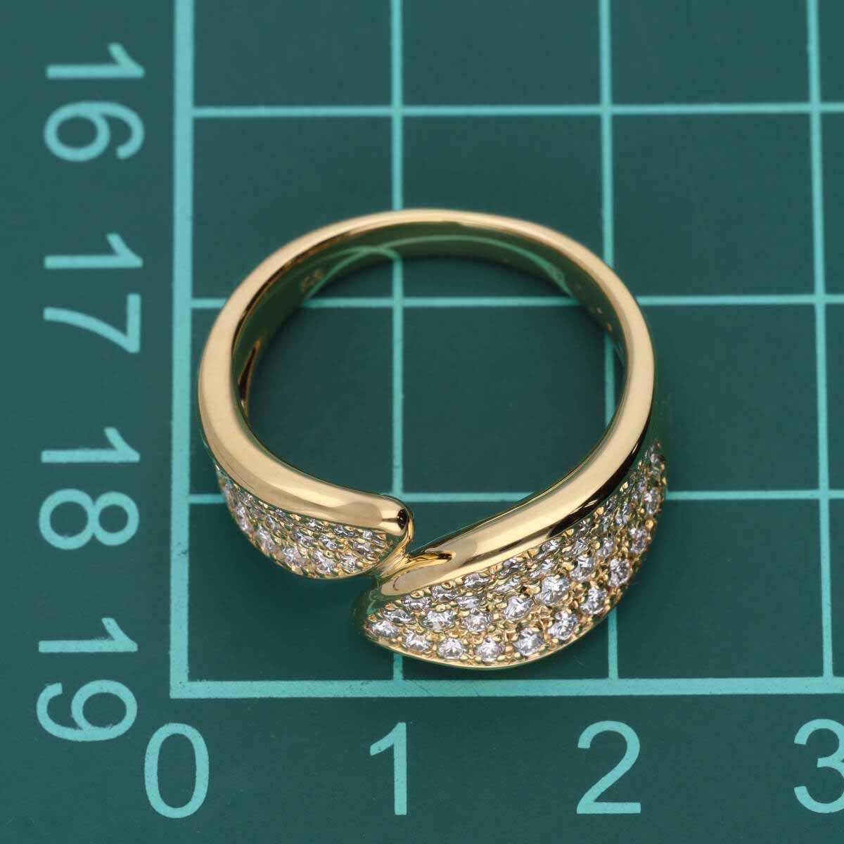 品質一番の K18 750 リング ダイヤモンド(0.75ct) YG #55 日本サイズ約