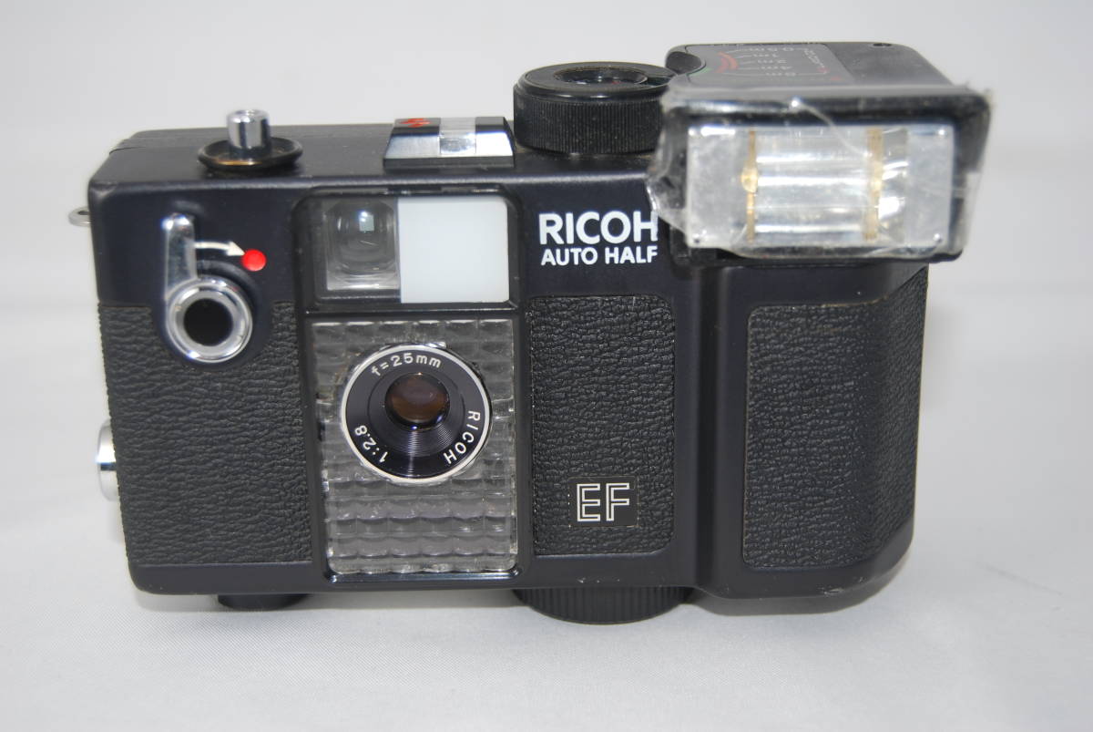 ★外観は現状★シャッター、フラッシュOK★露出計、ゼンマイも動作★ RICOH リコー AUTO HALF EF #E-495の画像2