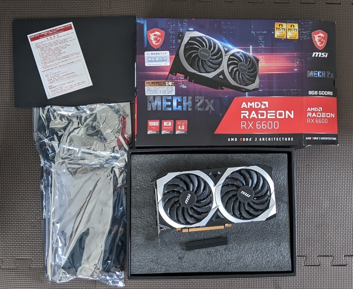 ー品販売 MSI Radeon RX6600 MECH 2X 8G PCI Express