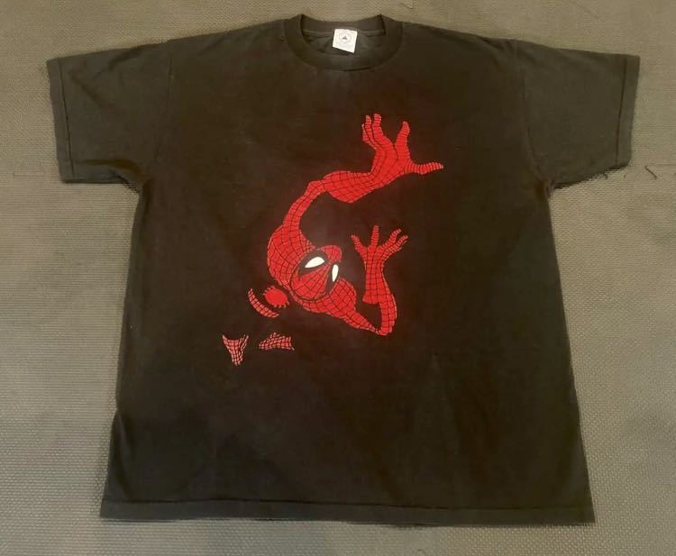 spiderman shirt スパイダーマン　Tシャツ マーベル　デッドストック　未使用品　90S vintage ビンテージ 半袖Tシャツ_画像1
