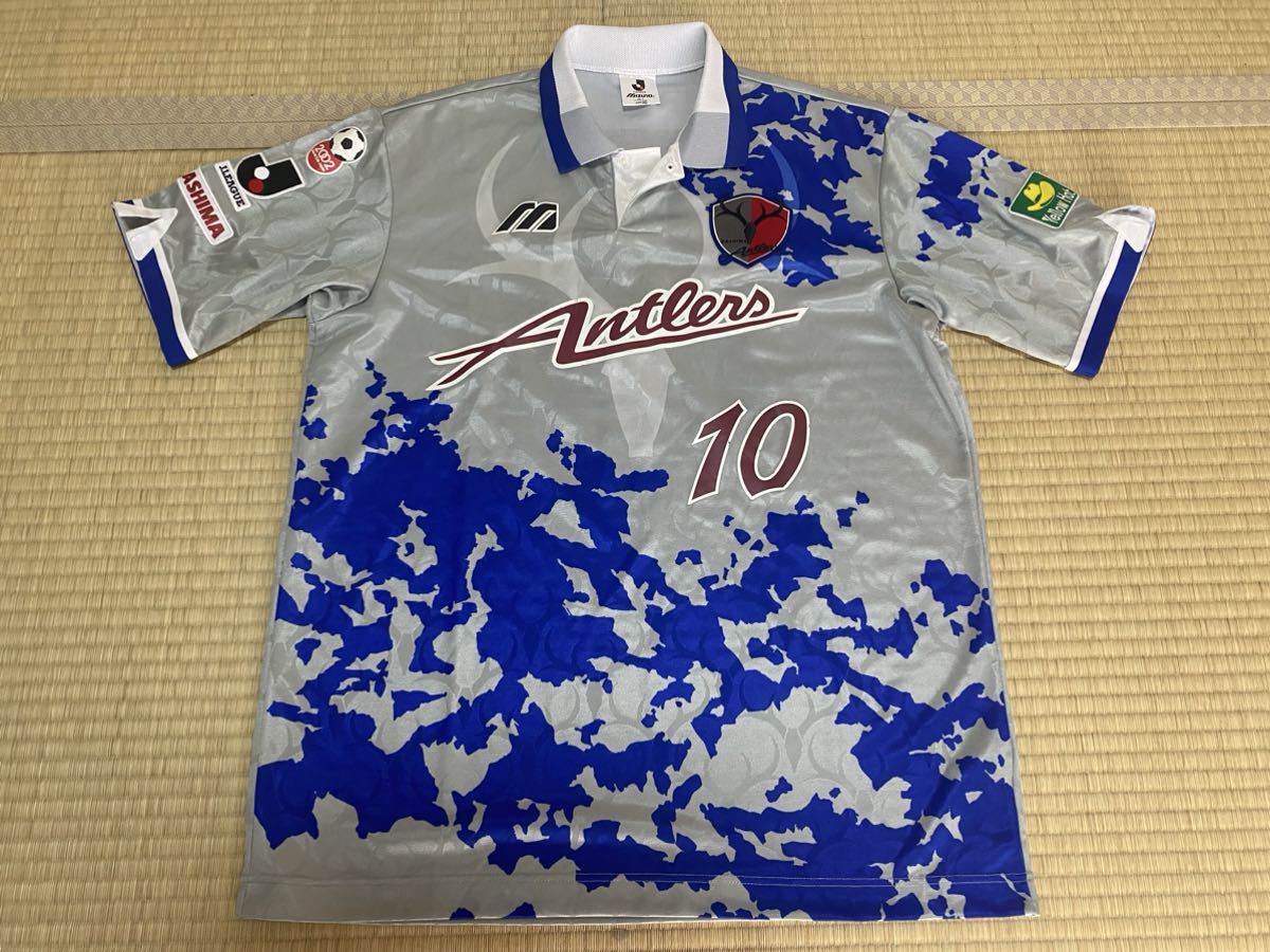 未使用 ミズノ製 95年 鹿島アントラーズ アウェイ ユニフォーム 入念 未使用 ミズノ製 95年 鹿島アントラーズ アウェイ ユニフォーム 入念