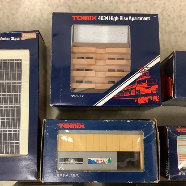 1円〜 訳あり TOMIX Nゲージ ストラクチャー 4017 高架駅B 店舗 4034