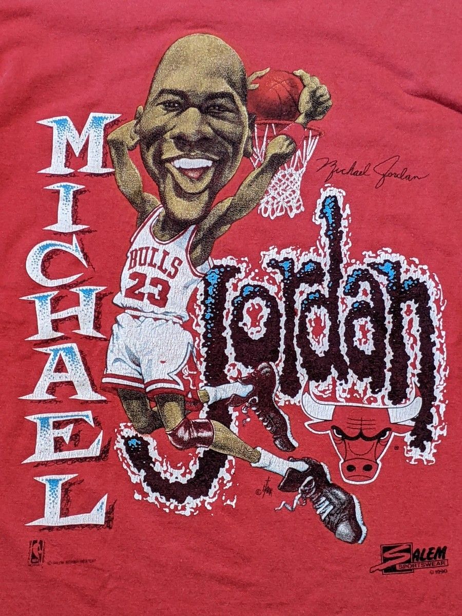 90s SALEM SPORTSWEAR マイケルジョーダン シカゴ ブルズ NBA 半袖Tシャツ