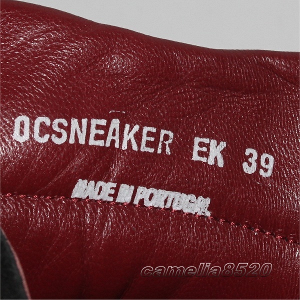 オープニングセレモニー OC sneaker スニーカー ローカット ブラック レザー 39 約25cm ポルトガル製 美品 使用僅か Opening Ceremony_画像2