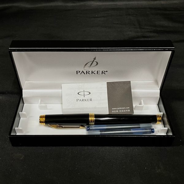 大切な CHM882T PARKER ブラック系 18K ペン先 プリミエ 万年筆