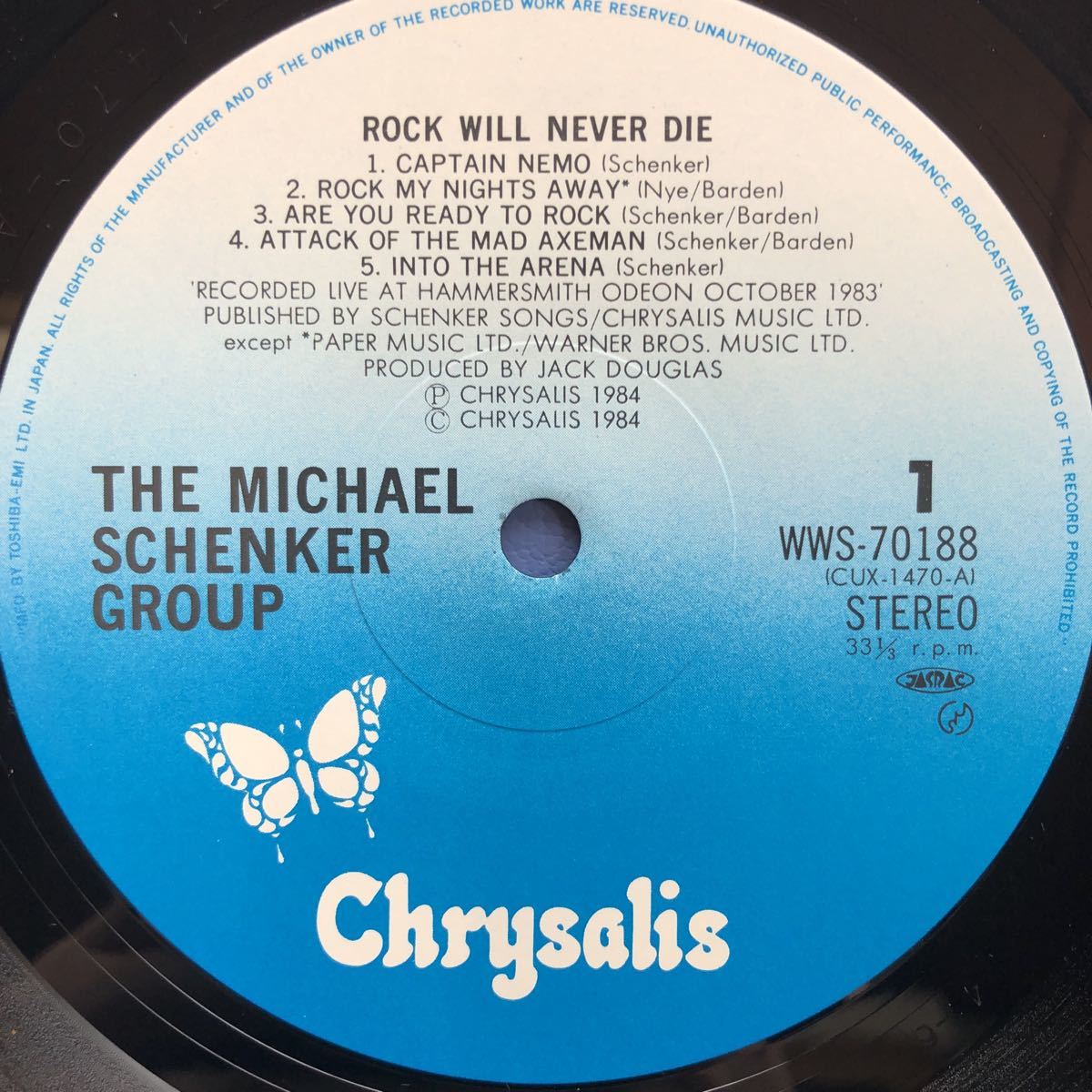 Q LP MSG ザ・マイケルシェンカーグループ Rock Will Never Die 天才ギタリスト レコード 5点以上落札で送料無料_画像3