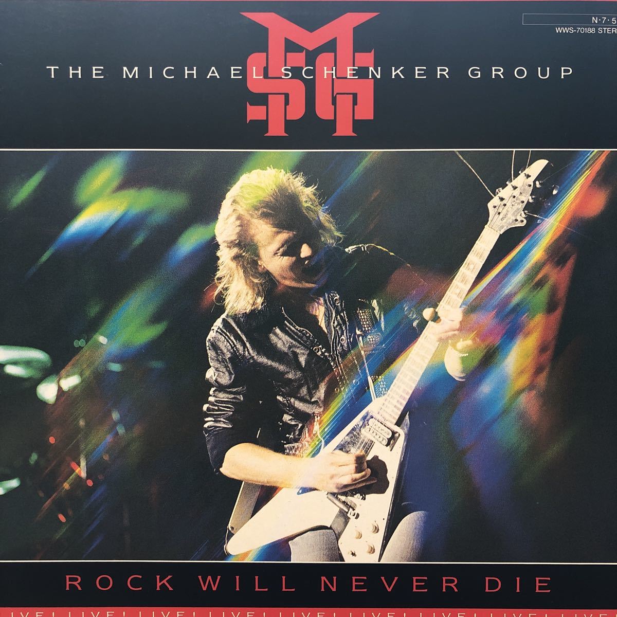 Q LP MSG ザ・マイケルシェンカーグループ Rock Will Never Die 天才ギタリスト レコード 5点以上落札で送料無料_画像1