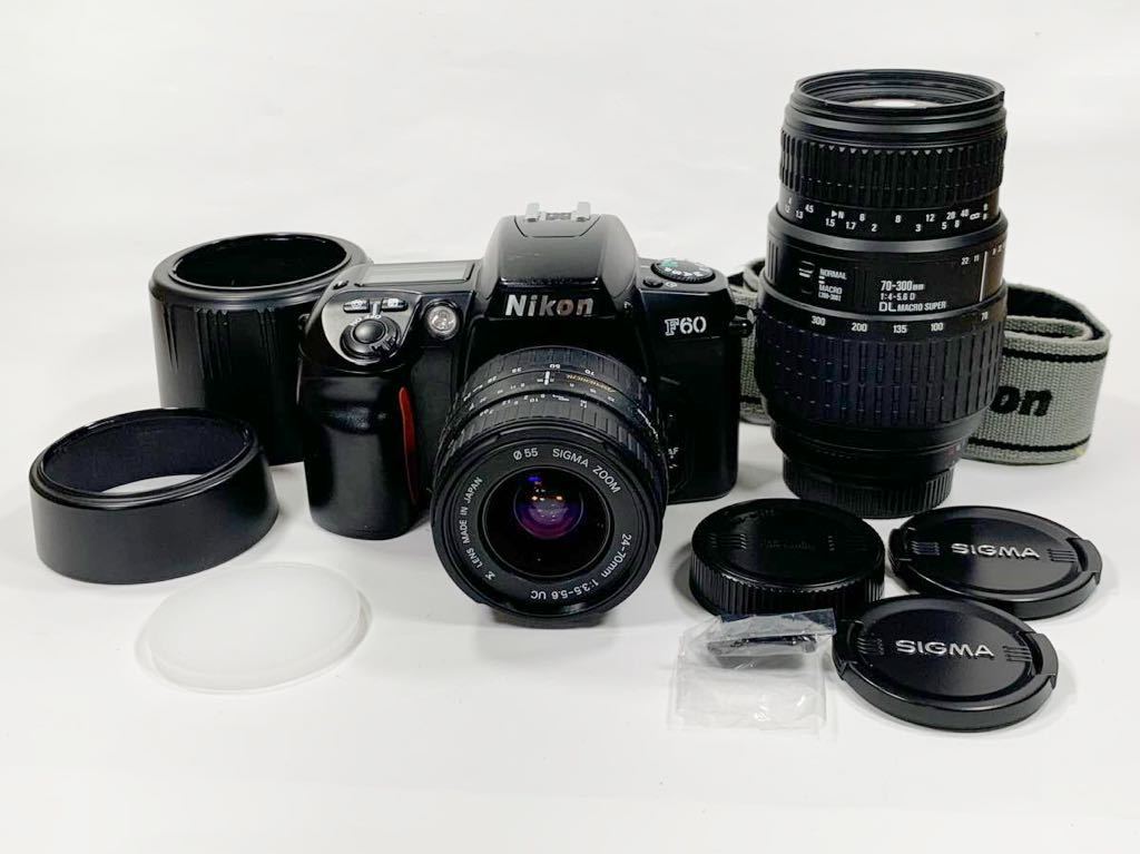 ラッピング不可】 ZOOM F60/SIGMA 【動作品】Nikon 24-70mm ニコンF