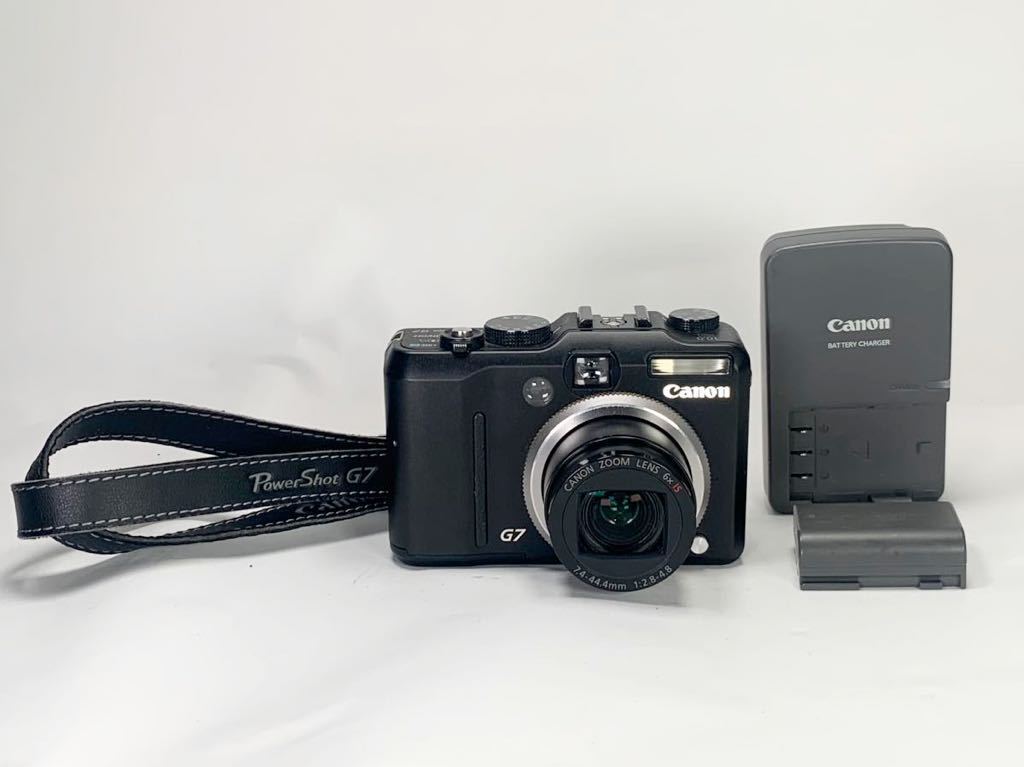 【動作品】Canon PowerShot G7キヤノン パワーショット デジタルカメラ バッテリー2個付