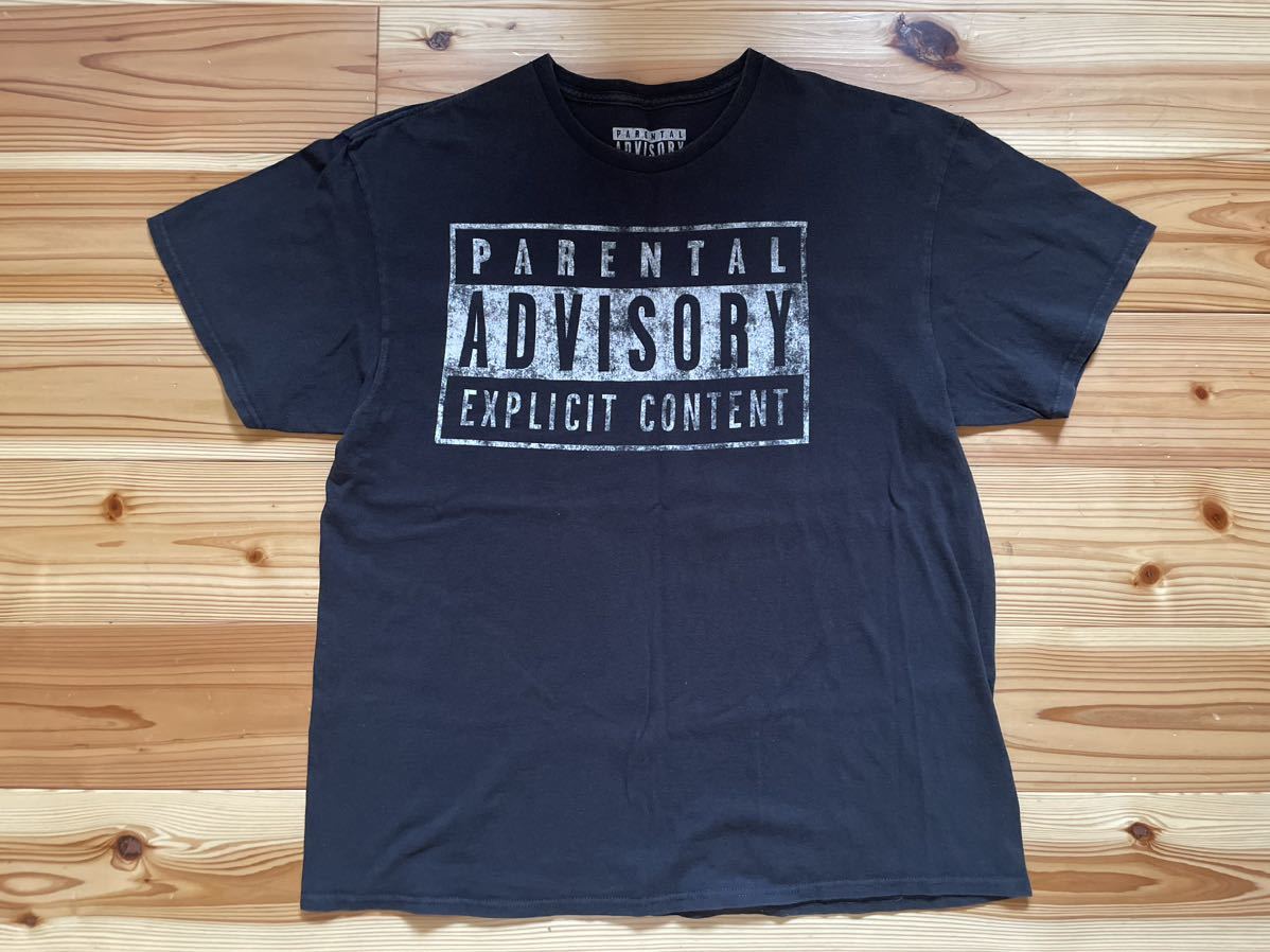 特別訳あり特価】 raptee rap Tシャツ ADVISORY ブラック 90s XL 黒