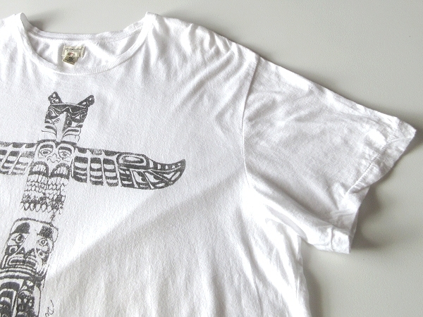 Denim&Supply Ralph Lauren デニム&サプライ ラルフローレン トーテムポールプリント ロゴピスネーム Tシャツ カットソー XL ホワイト 白の画像5