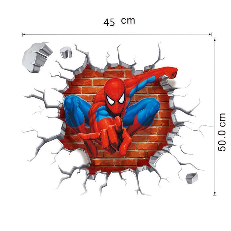 3D ウォールステッカー　スパイダーマン　アベンジャーズ　ＵＳＪ　 【サイズ：50cm×45cm】_画像3