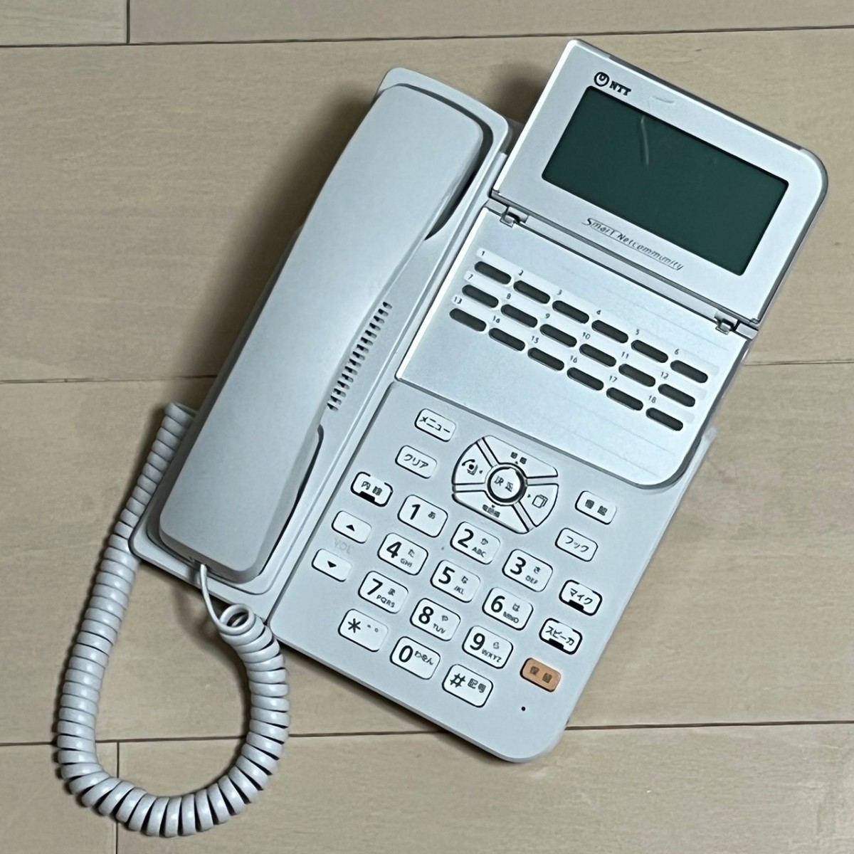 WEB限定カラー NTT 2021年製 ZX-(18)STEL-(1)(W) 18ボタン電話機 αZX