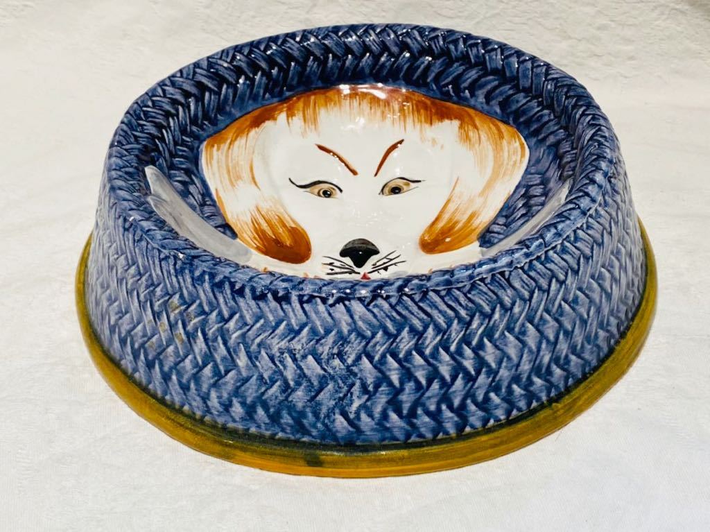  Italy made ceramics dog tableware for pets tableware food bowls water .. bowl water .. plate thing inserting container Golden retoli Barbie gru Seto thing decoration plate 