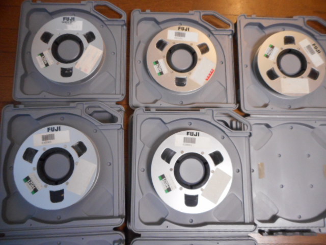Fuji オープンリール ビデオテープ　アルミリール　H621　業務用映像媒体　5巻セット ケース付き
