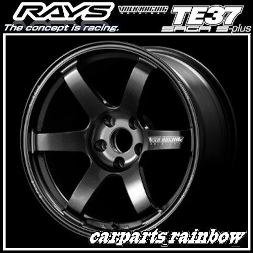 ★RAYS/レイズ VOLKRACING ボルクレーシング TE37SAGA S-PLUS 17×7.5J 4/100 +38★ダイヤモンドダークガンメタ(MM)★_画像1