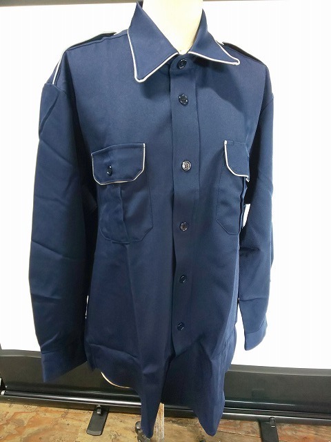 ◆新品未使用！長袖 Yシャツ 3Lサイズ　送料無料！夜行反射材　光るパイピング　警備服　制服　メンズ/男性用　PK-30【I1023A8】_画像2