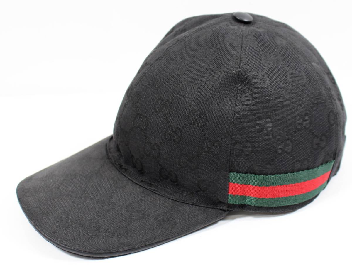 Y5817#◆中古品◆GUCCI グッチ GGキャンバス シェリーライン ベースボールキャップ 200035_画像2