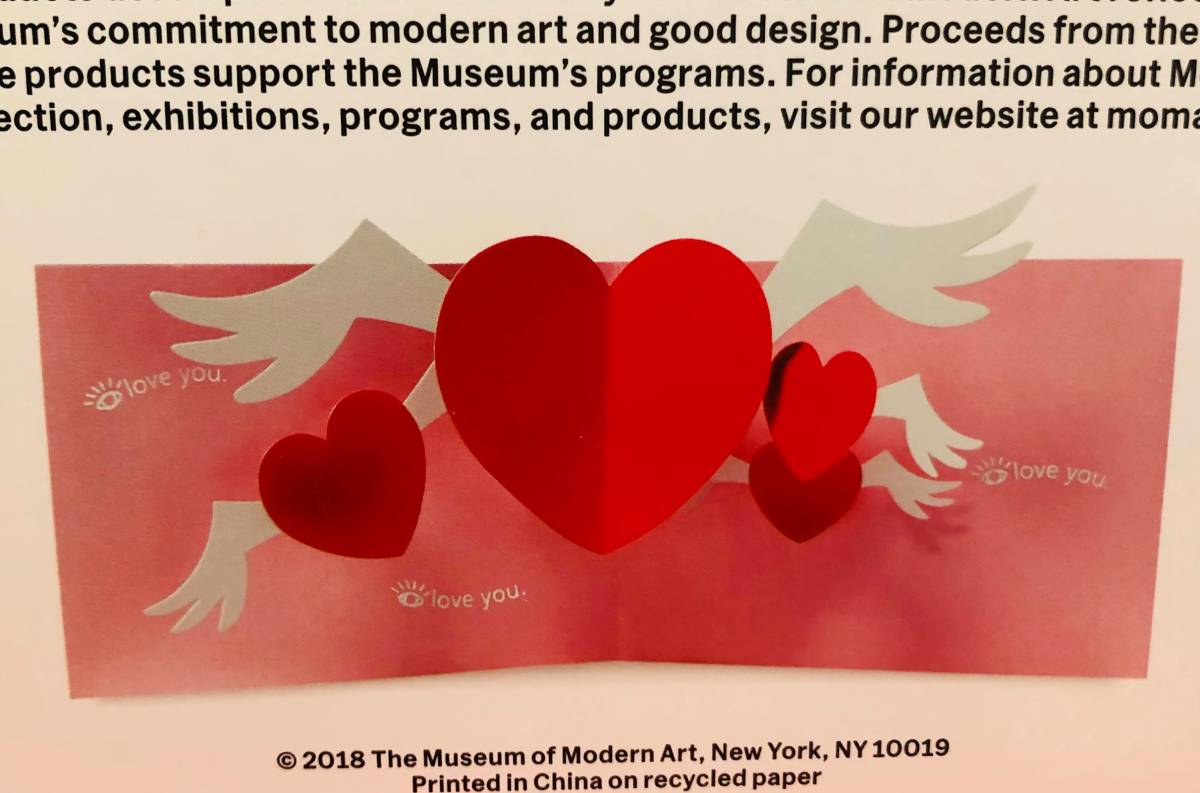 バレンタインや、ご結婚祝いにも　14.「MoMA Eye ラブ・ユー」～ひと目惚れ?Eye ラブ・ユー　ニューヨーク近代美術館製　_画像5