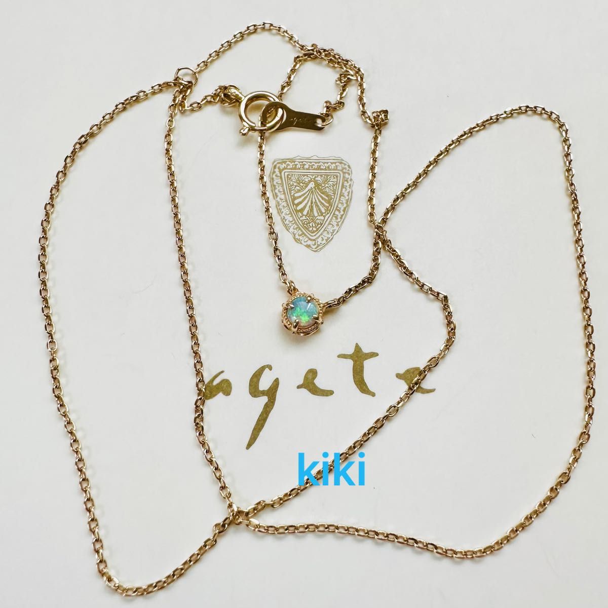︎agete アガット︎K10オパールネックレス︎ ︎agete アガット︎K10オパールネックレス︎