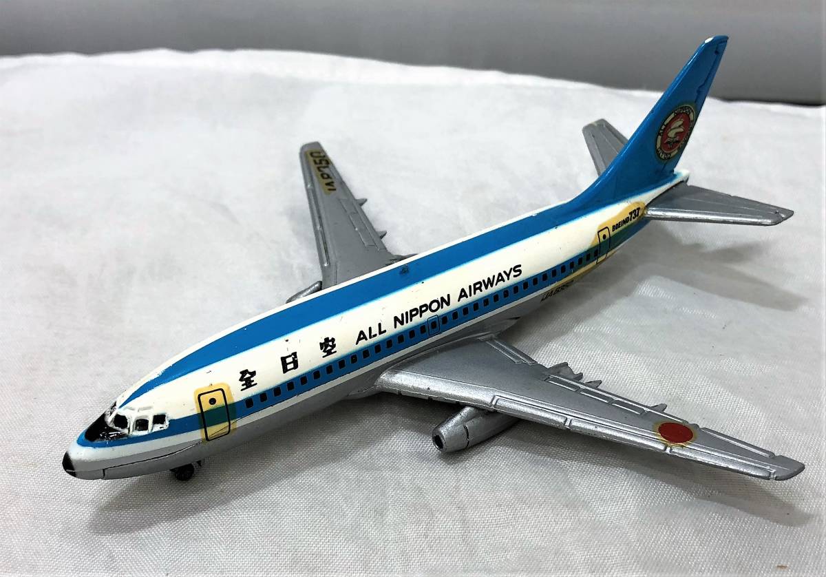 那時Modern Toys / Masudaya（Masudaya）Aeromini壓鑄件·比例模型3件ANA / JAL波音727,737 原文:当時物 モダントイズ/増田屋(マスダヤ） エアロミニ ダイカスト・スケールモデル3個 ANA/JALボーイング727、737