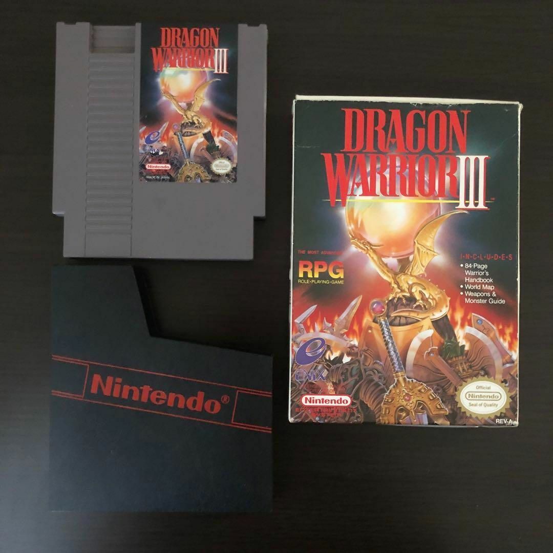 NES ドラゴンクエスト3 箱付き DRAGON WARRIORⅢ