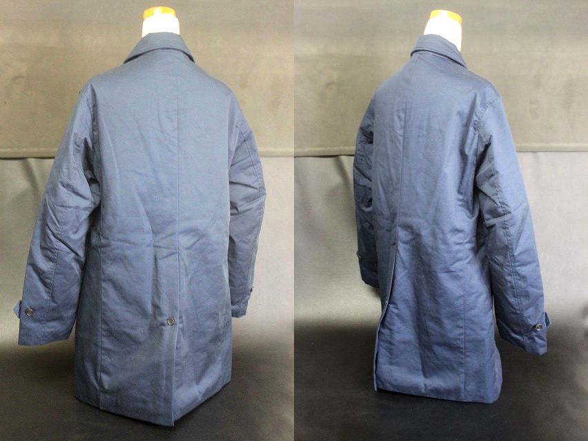 Coroai コロアイ メンズ 中綿ステンカラー コート ネイビー サイズS 中綿入り はっ水加工/ジャケット★_照明の影響にて明るく写っております。