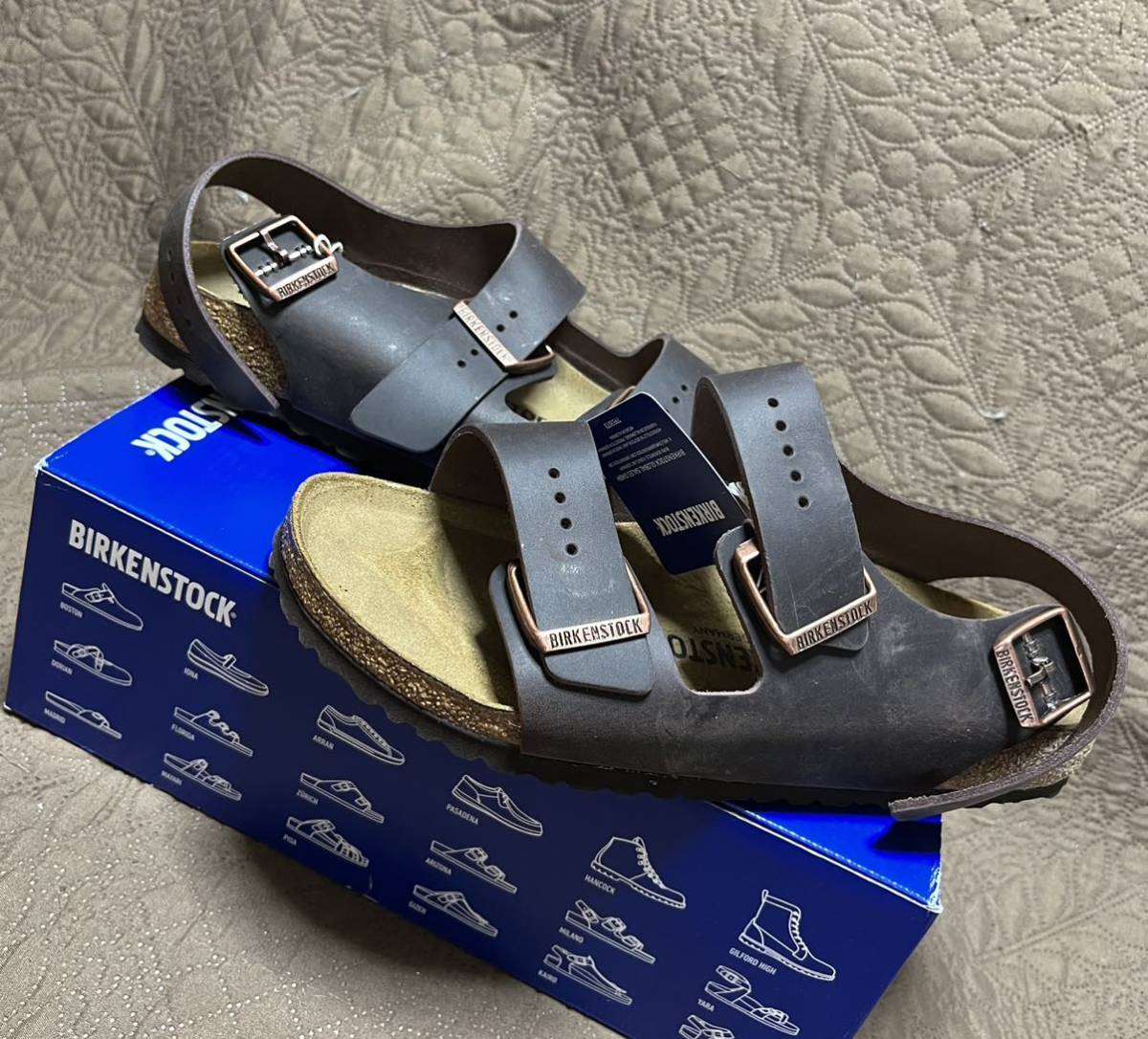 本革 ビルケンシュトック Milano BS birkenstock レザー サンダル_画像1