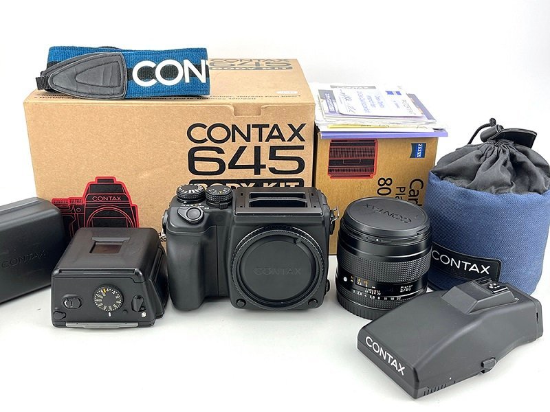 有名ブランド f2レンズ付き 80mm planar 645セットカメラ CONTAX