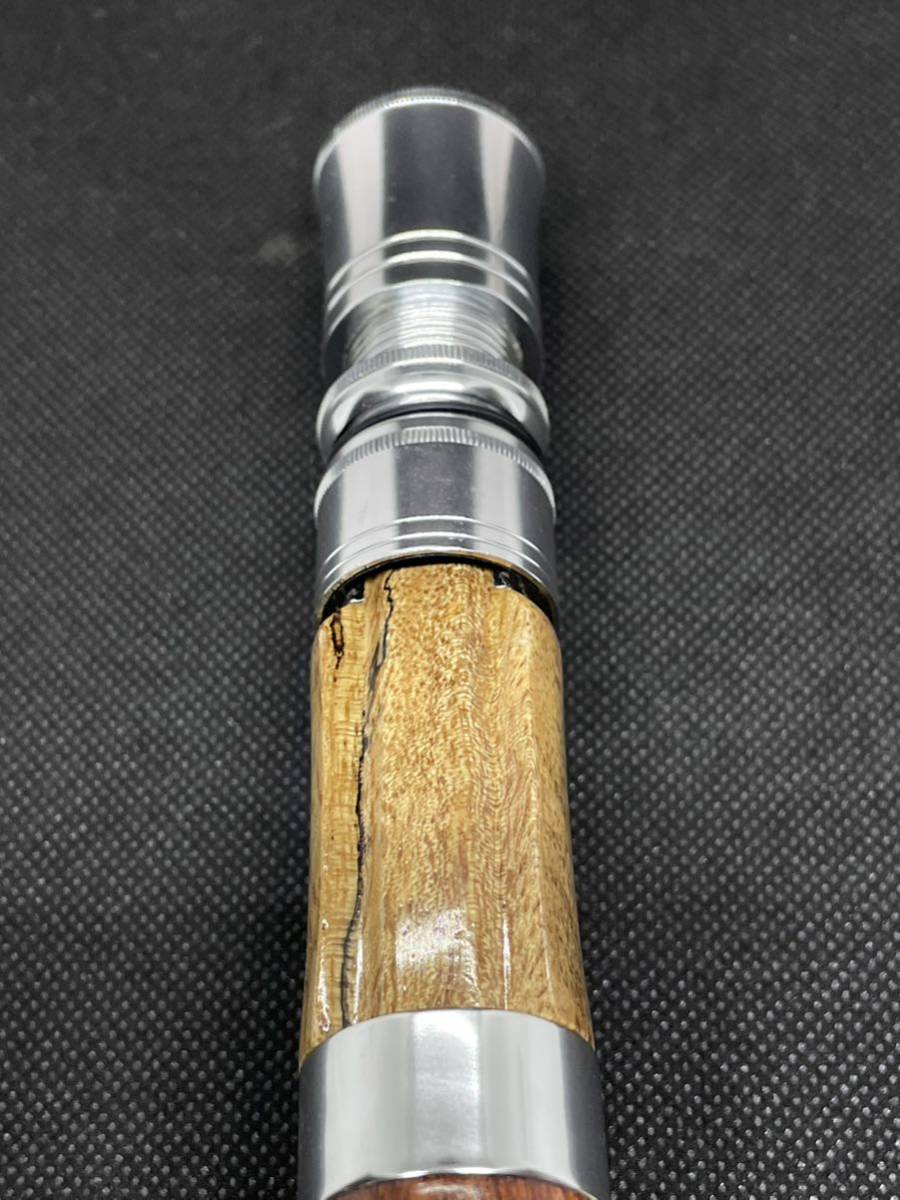 ☆紅白花梨☆ 銘木 チタンシルバー金具 トリガータイプ ボロンハンドル