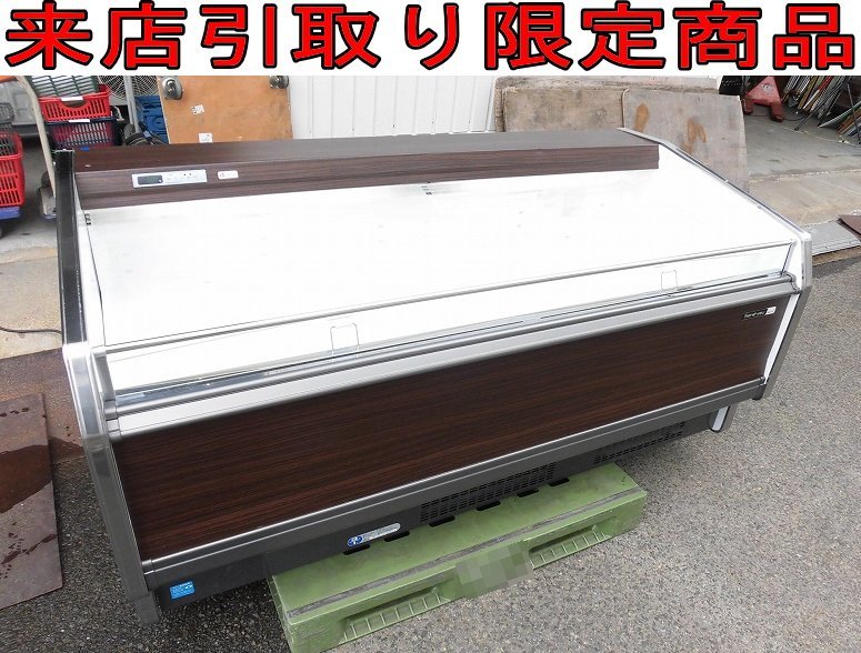 ☆Kかま8592 福島工業 業務用 167L 照明付 平型オープン冷蔵ショー