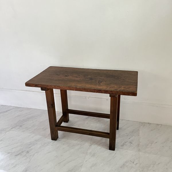 ヴィンテージ レトロ レトロ 古い 木製 飾り台 棚 古家具 作業台 机 テーブル_画像2