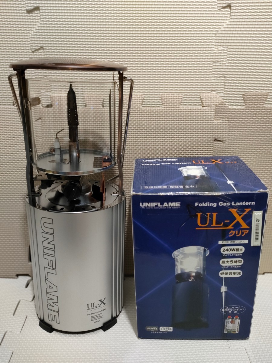 UNIFLAME ユニフレーム フォールディング ガス ランタン UL-X クリア CB缶仕様 カセットガス仕様_画像1