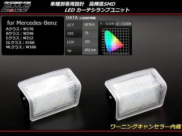 ベンツAクラス/W176 Bクラス/W246 LED カーテシ ランプ R-407_画像1