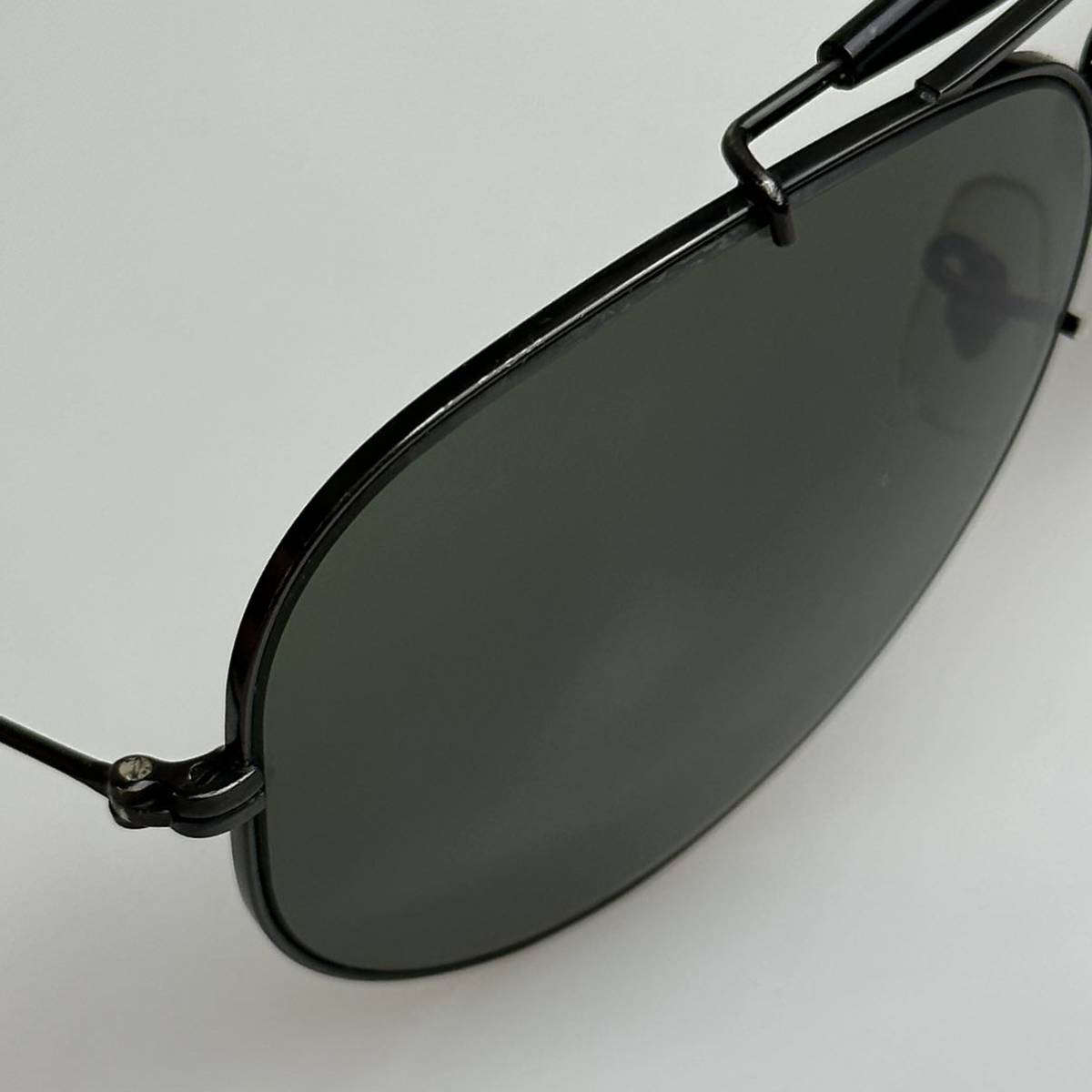 70's 80's vintage B&Lレイバン B.アウトドアーズマン 58㎜ G-15 ブラック ボシュロム ティアドロップ USA ray-ban 廃盤_画像5