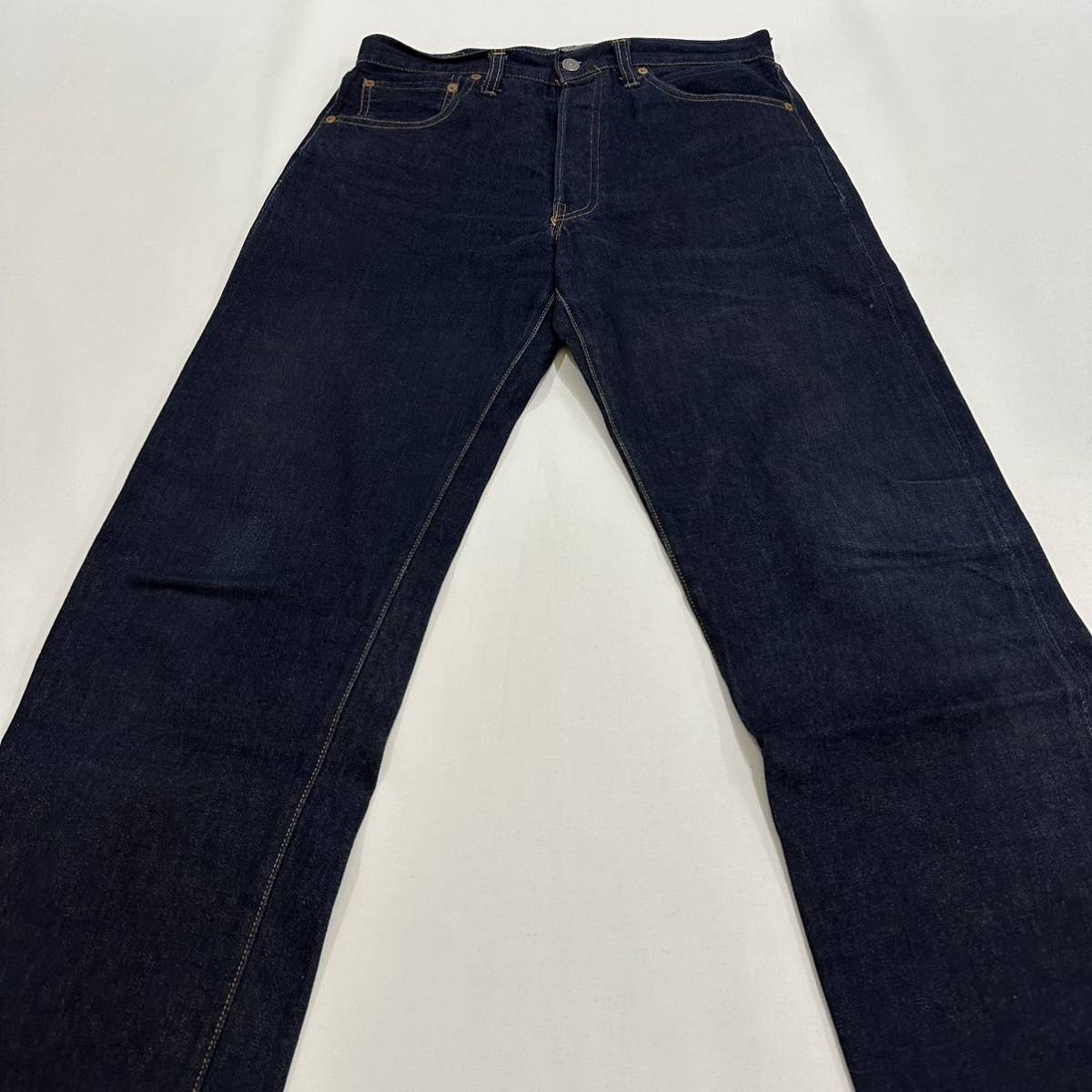 濃紺!!50s復刻 バレンシア Levi's リーバイス 501-0003 501XX bigE W33 L36 赤耳 USA製 廃盤品 デニム ジーンズ アメカジ _画像8