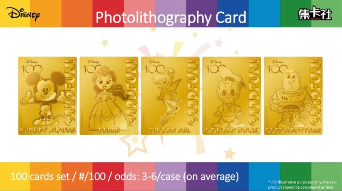 ディズニー100  ミニーマウス・GP28 Photolithography Card     