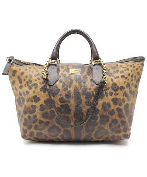 DOLCE&GABBANA ドルチェ アンド ガッバーナ ◇ PVC レザー 豹 ヒョウ