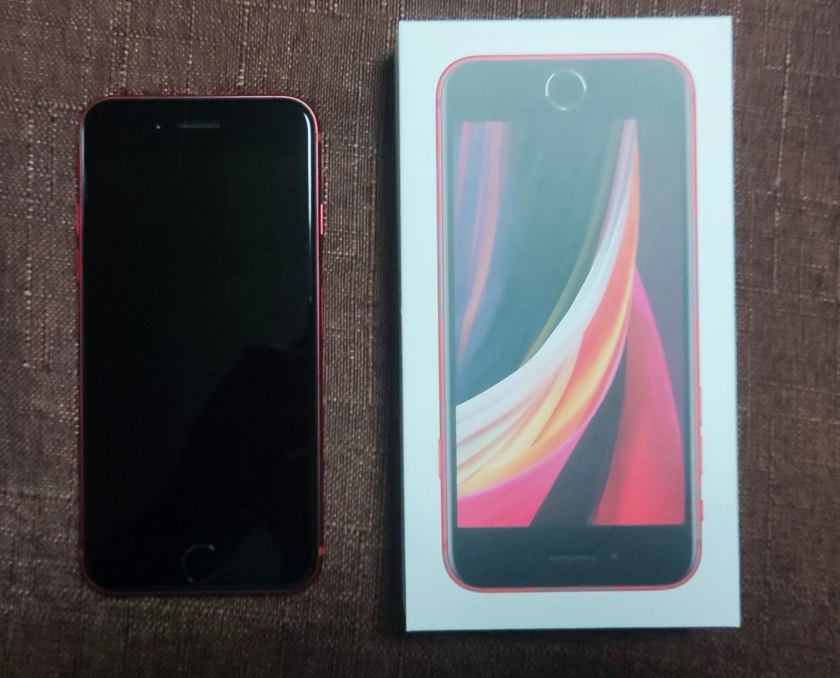 最終値下げ iPhone SE2 第2世代 64GB RED PRODUCT 美品 箱付き SIMロック解除済
