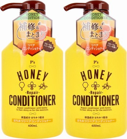  2 ps P*s honey repair conditioner floral honey. fragrance 400mL.. core from hair ends till, moist ..... gloss .. guarantee ...