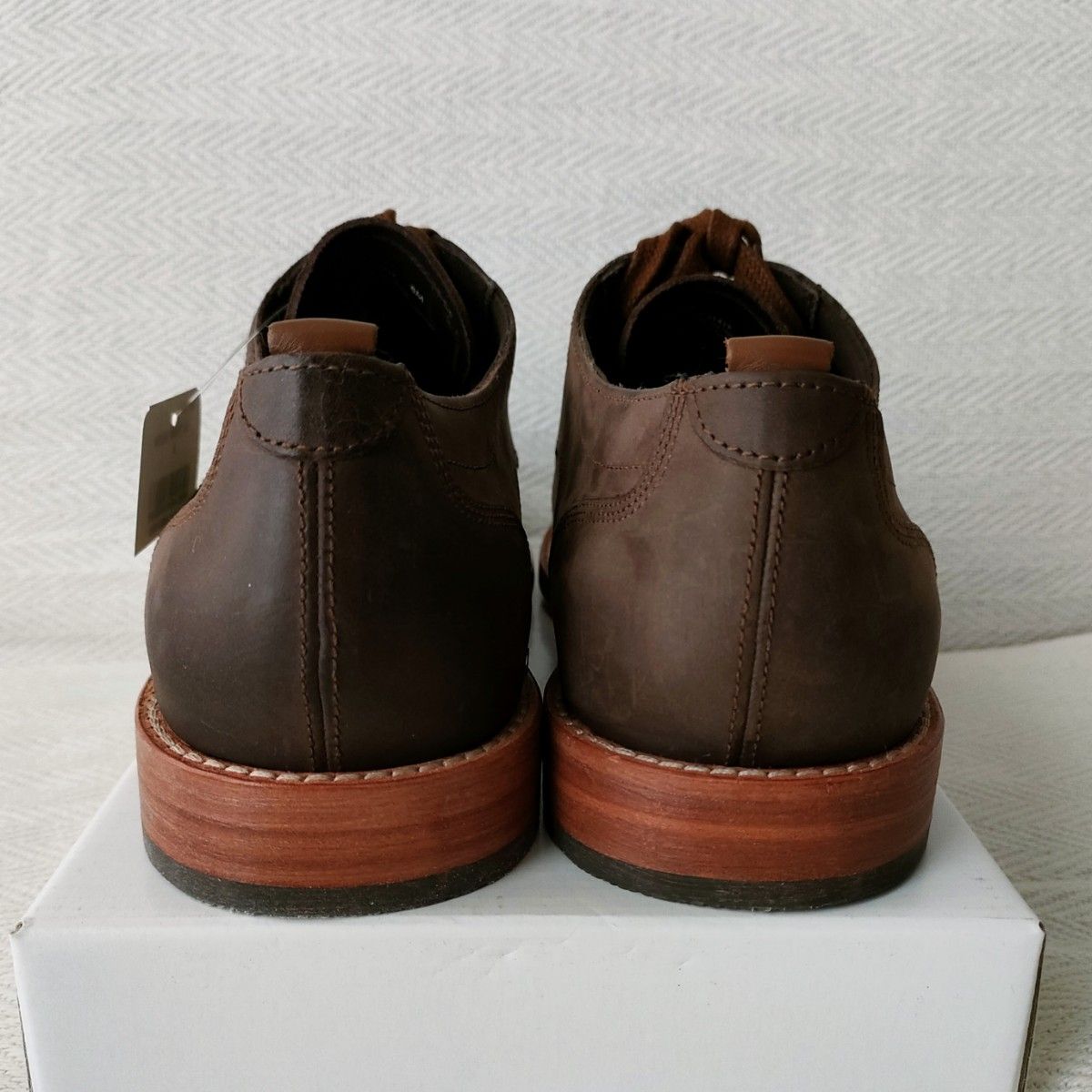【新品未使用】コールハーン COLE HAAN フェザークラフト グランド ブルーチャー オックスフォード 靴 9M（26.5cm