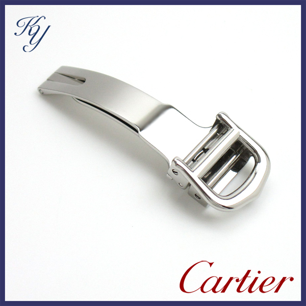 ① 送料無料 磨き済み 美品 本物 純正品 Cartier カルティエ Dバックル 12mm 尾錠 コマ レディース 時計