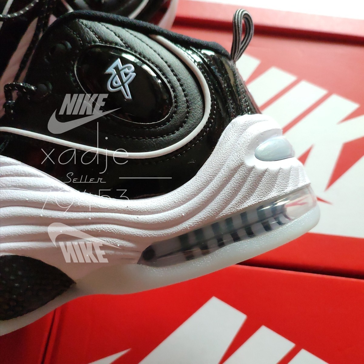 新品 正規品 NIKE ナイキ AIR PENNY 2 エアペニー 黒 ブラック 白