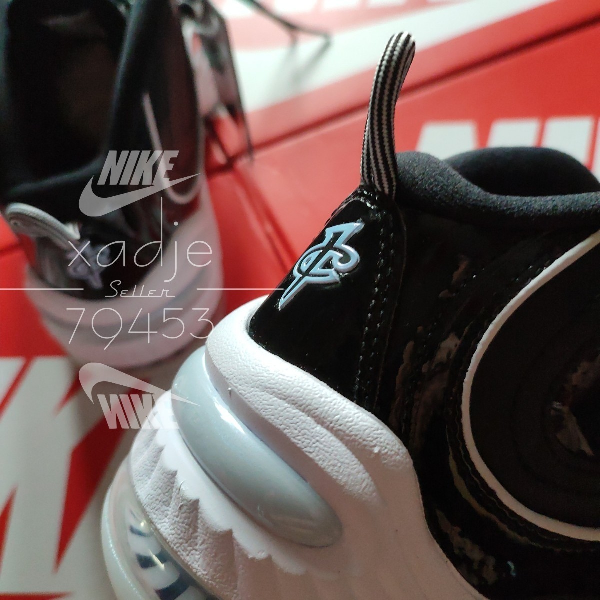 新品 正規品 NIKE ナイキ AIR PENNY 2 エアペニー 黒 ブラック 白